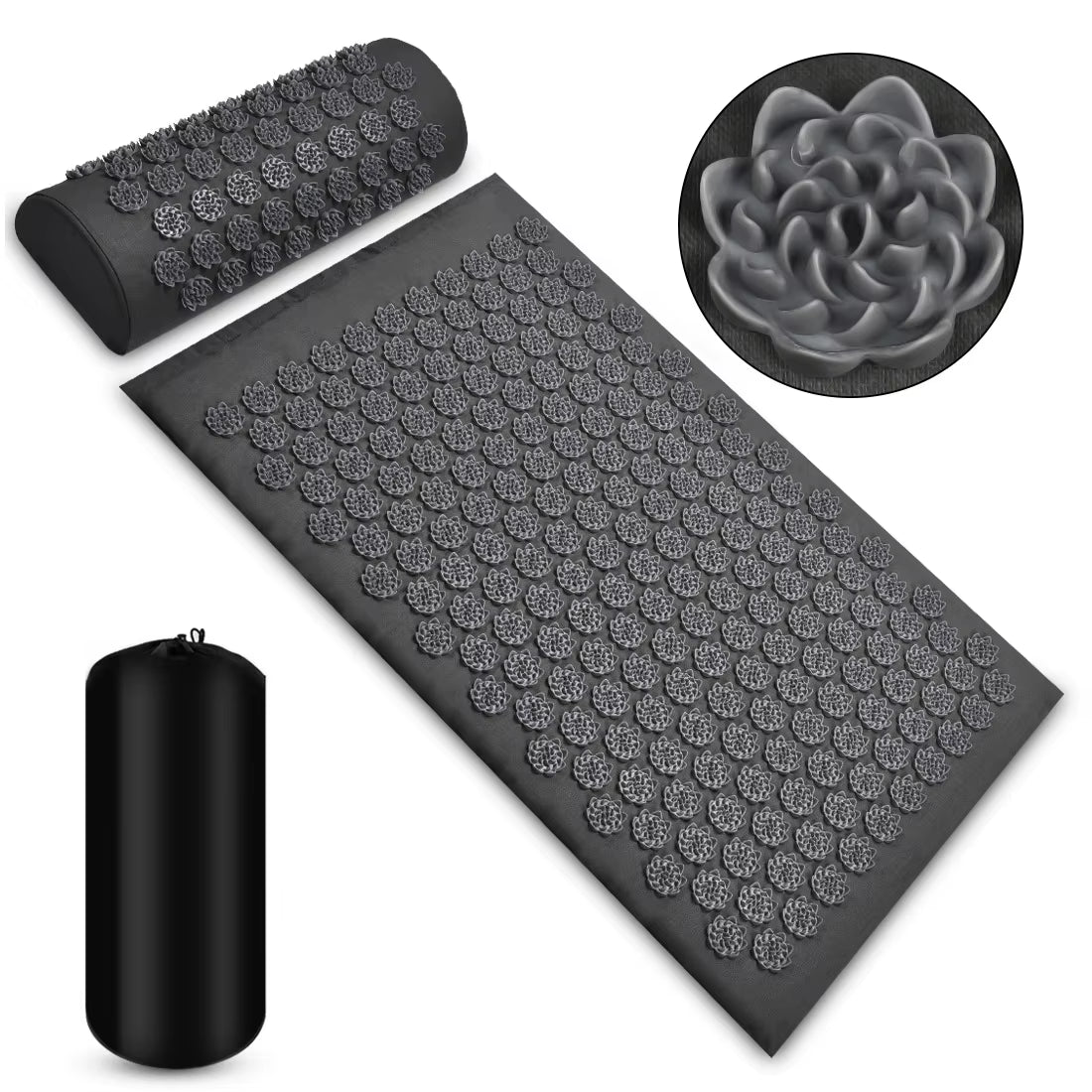 Massager Cushion Shakti Mat Massage Yoga Mat Acupressure Relieve Stress Back Body Pain Spike Mat Acupuncture Massage Mat