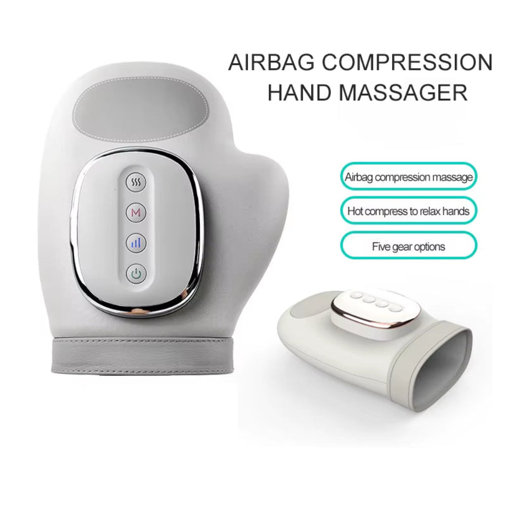 NEW Electric Hand Massager with Airbag Compress Carpal Tunnel Wrist Finger Massagers Portable Vibrating Gloves Kneading Rollers