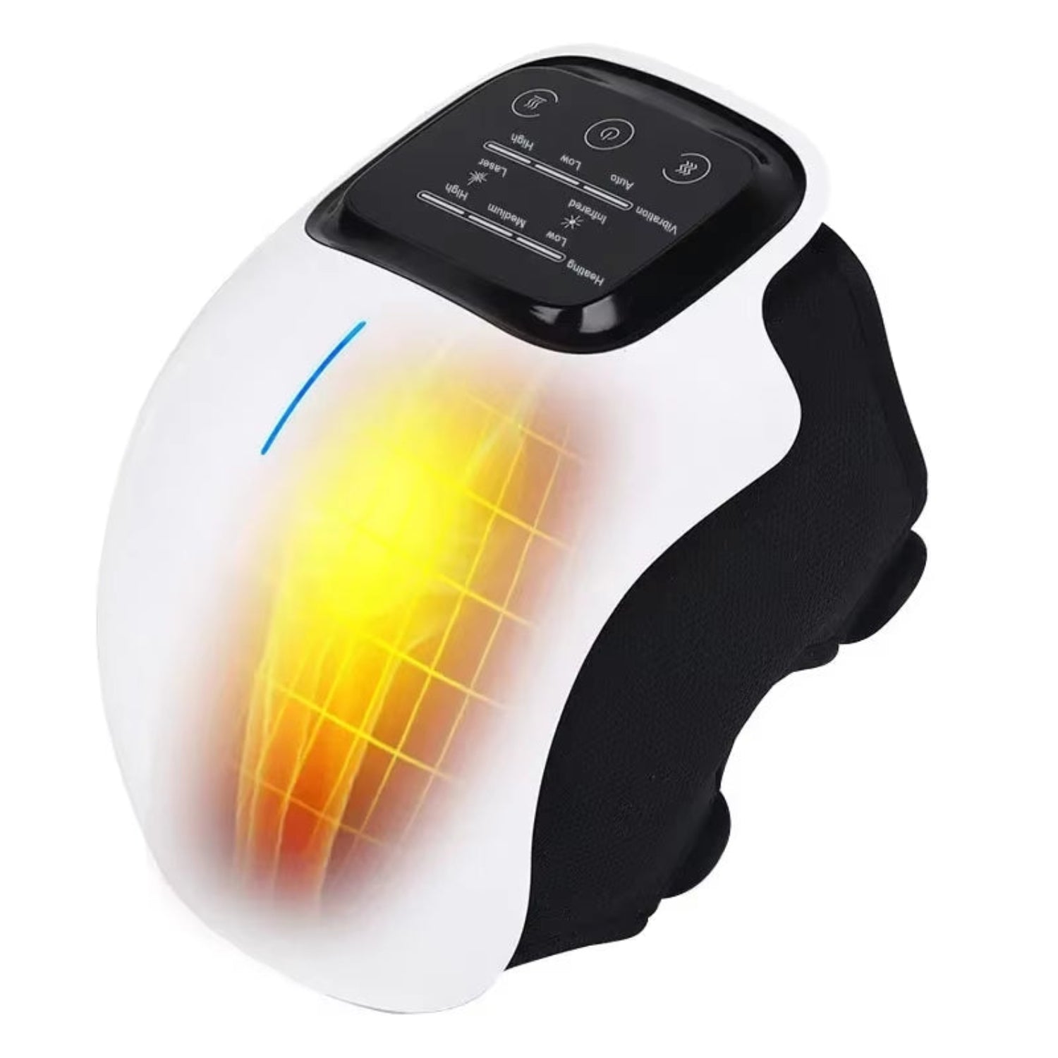 Cordless Knee Massager Red Light and Massage Therapy with LED Screen 3 Levels Infrared Heat and Vibration Gifts for Men Women
