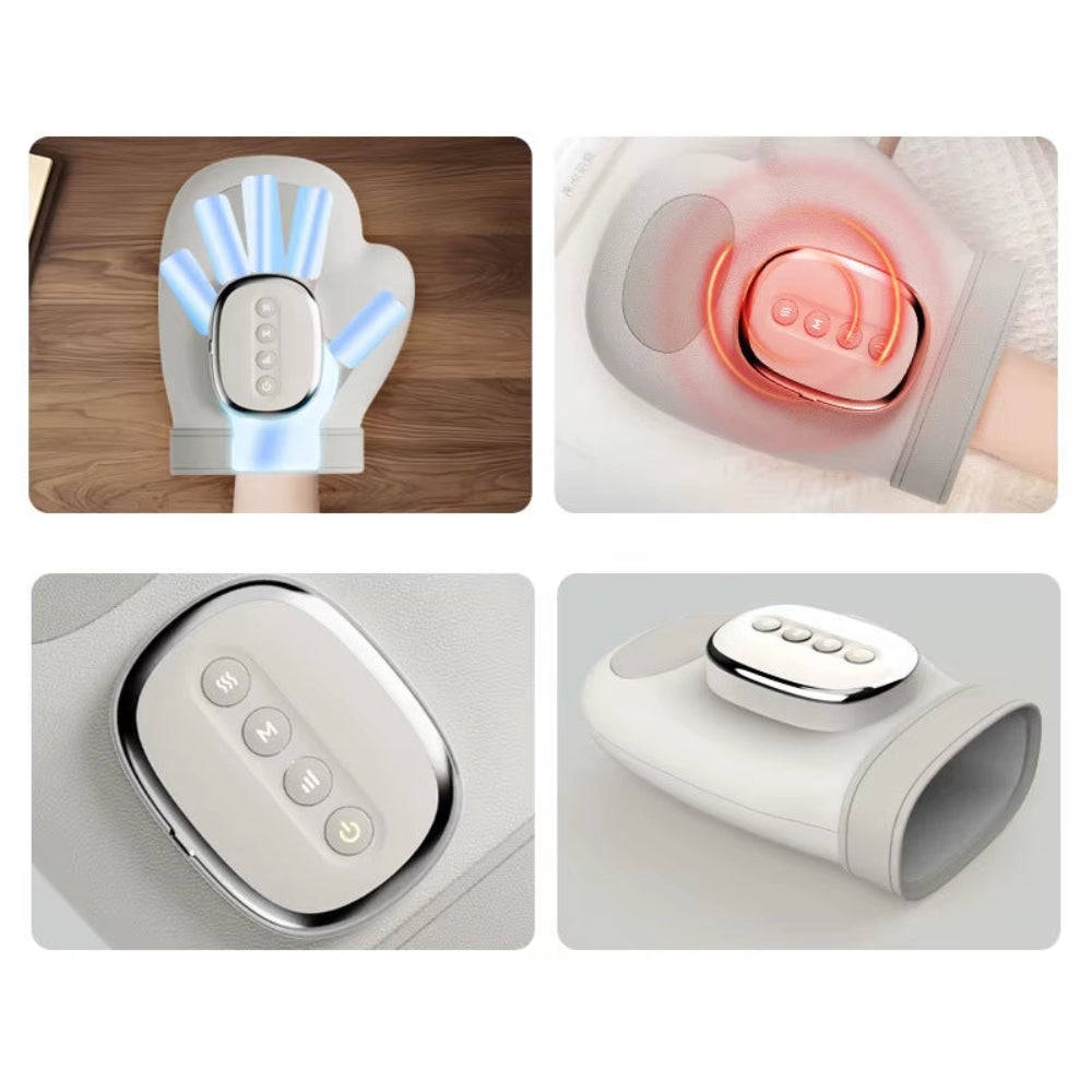 NEW Electric Hand Massager with Airbag Compress Carpal Tunnel Wrist Finger Massagers Portable Vibrating Gloves Kneading Rollers