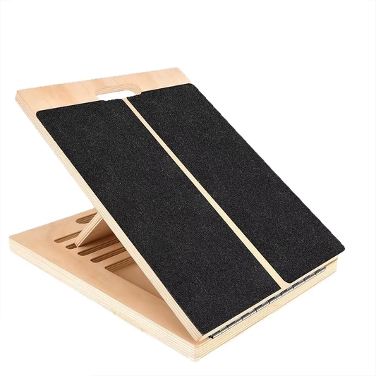 Elevate Your Flexibility with the Foldable Wooden Incline Board for Pain Relief and Recovery
