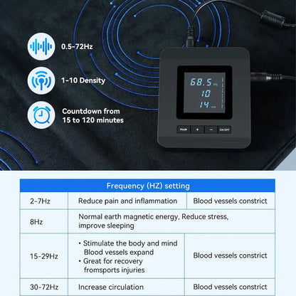 Experience Full Body Pain Relief with the 200*60Cm PEMF Magnetic Therapy Mat - Improve Sleep and Circulation Naturally!