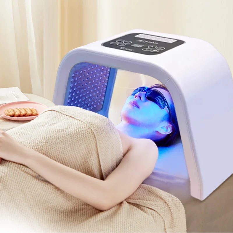 Household Portable Foldable PDT Spectrometer 7 Color LED Light Photon Therapy Device Face & Body Mask Remove Therapy Device