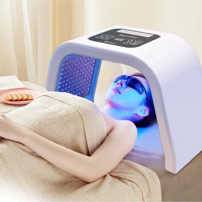 Household Portable Foldable PDT Spectrometer 7 Color LED Light Photon Therapy Device Face & Body Mask Remove Therapy Device